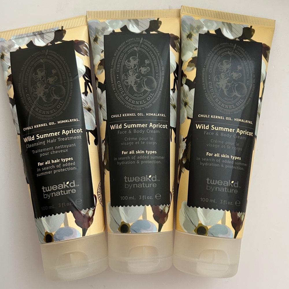 Tweakd Wild Summer Apricot Face & Body Cream TRIO | 3 fl.oz. each | SEALED